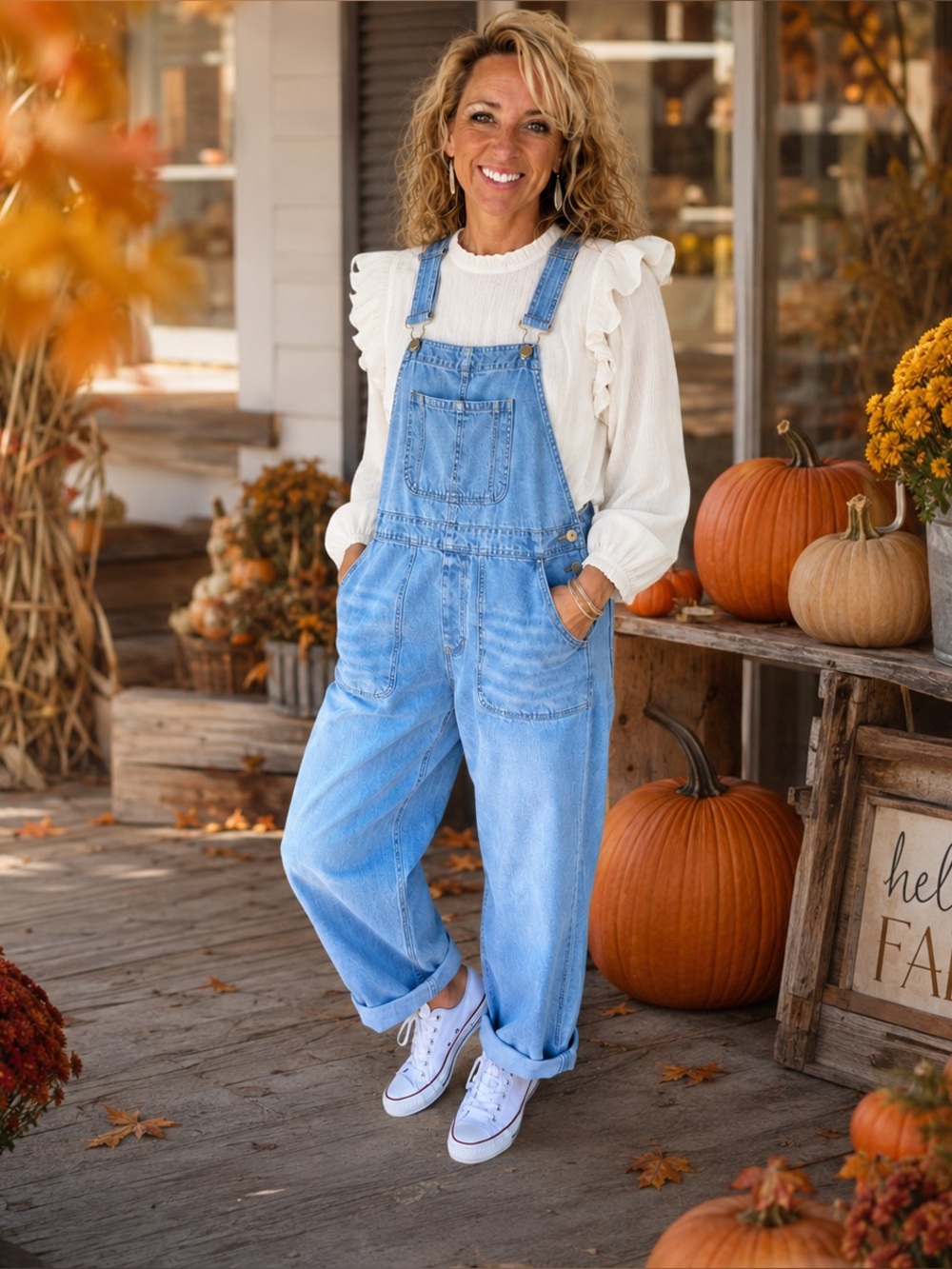 Gap 1969 Denim Overalls Large Light Wash Relaxed Baggy Carpenter Utility 90s L